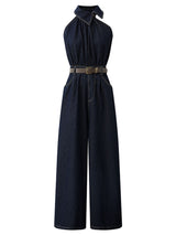 Denim Retro Sleeveless Vintage Jumpsuit